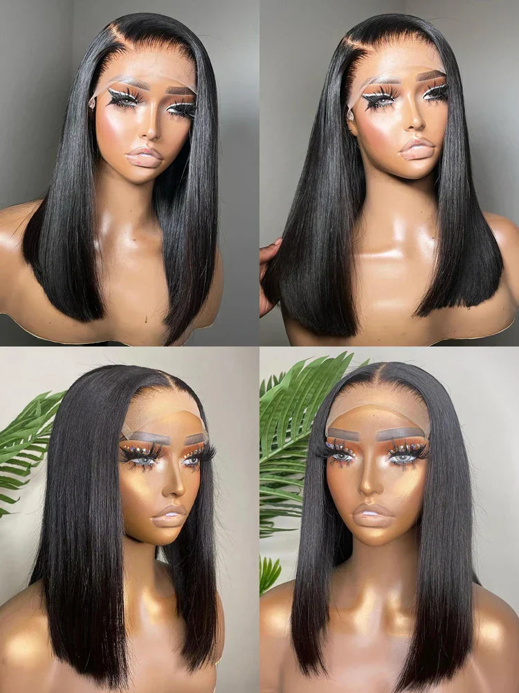 Lace Front Human Hair Wig Transparent Lace