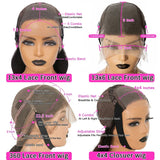 Brown Lace Front Human Hair Wigs For Women