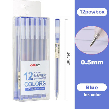 Deli Colored Gel Pen Ballpoint Pen Waterproof