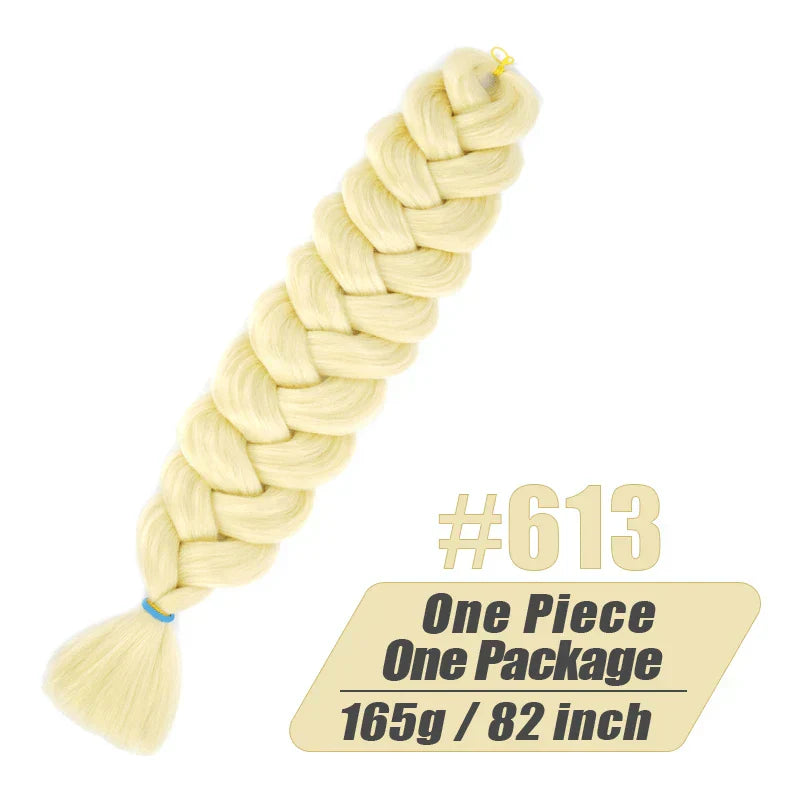Wigundle Jumbo Braids Crochet Hair Extensions Synthetic Braiding