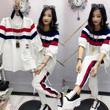 New Fashion Set Women'S Slim Loose Fit Large