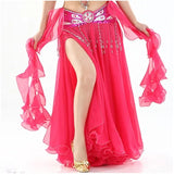 New Belly Dancing Skirt Woman Chiffon Split Sexy