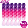 Jumbo Ombre Braids - Black, Brown, Blue, Pink