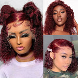 Short Bob Wigs J Kinky Curly Bob Wig