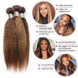 Highlight Kinky Straight Bundles Brazilian P/ Ombre Brown