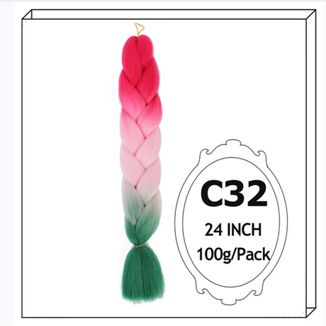 Synthetic Long Jumbo Ombre Braiding Hair For Women