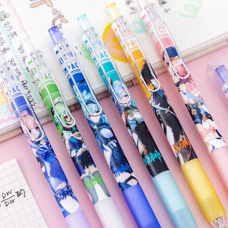 Cute Game Genshin Impact Gel Pens