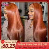 Ying Bone Straight Ginger Orange Brown X Lace