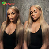 Light Ash Blonde Colored Glueless Wear Go 13X4
