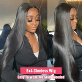 Glueless Preplucked Human Hair Wigs Ready To Wear