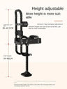 Single-Leg Telescoping Assisted Walking Stick Crutch Support-Free Knee