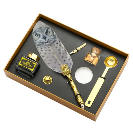 Retro Feather Pen Writing Ink