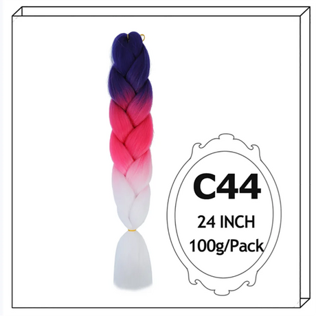 Synthetic Long Jumbo Ombre Braiding Hair For Women