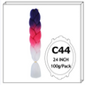 Synthetic Long Jumbo Ombre Braiding Hair For Women