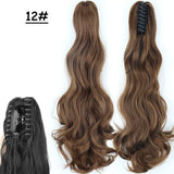 Synthetic Claw Clip On Ponytail Hair Extensions Long