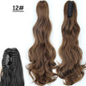 Synthetic Claw Clip On Ponytail Hair Extensions Long