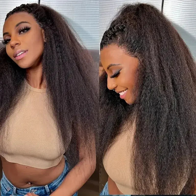 Hd Transparent  Lace Frontal Wig Kinky