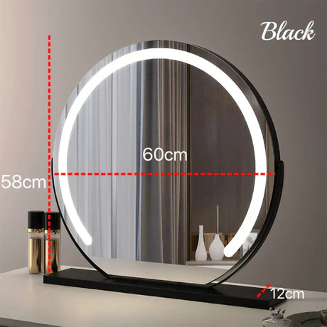 LED Round Vanity Mirror with 10X Magnification