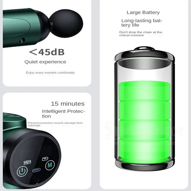 Massag Gun Fascia Speed Waist Pain Relief