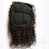 Human Hair Extensions Draw String Ponytails Jerry Afro