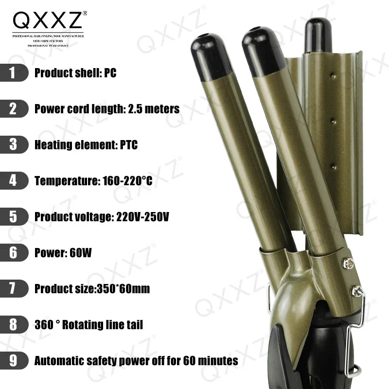 Hair Curler Professional Three Tube Wave