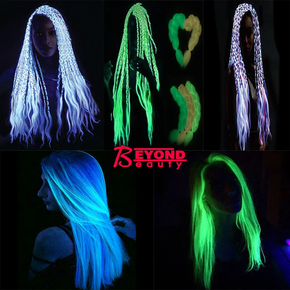 Luminous Jumbo Braiding Hair Pre Stretched Afro Ombre