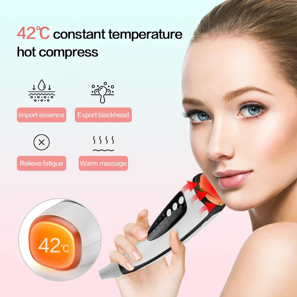 Vacuum Pore Cleaner Electric Blackhead Remover Acne Black