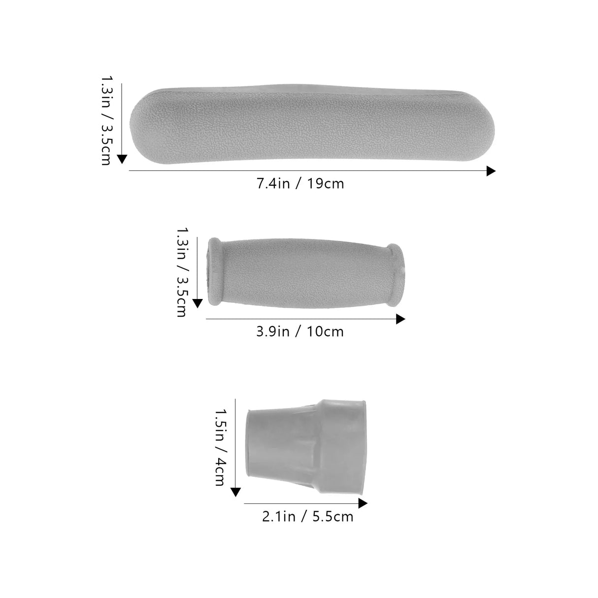 Set Walking Crutch Hand Grip Underarm Crutch Pad