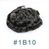 Natural Hairline Super Durable Mens Toupee Brown Blonde