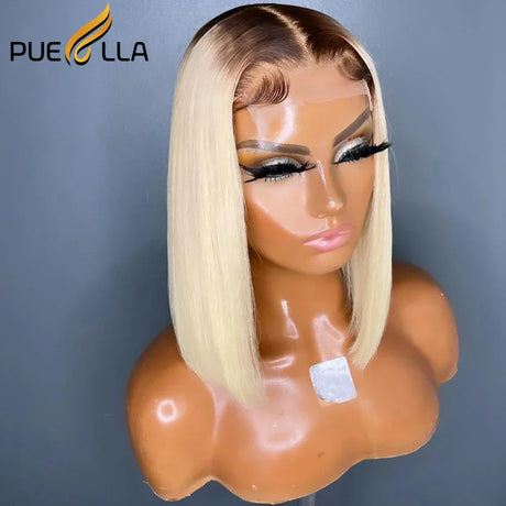 Ombre Honey Blonde New 13X4 Lace Front Short