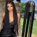 Synthetic Full Lace Front Wigs Large Box Braided