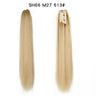 Synthetic Long Wavy Claw Clip On Ponytail Drawstring