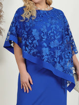 Women Dresses Summer Embroidery Floral Ruffles Slim Bodycon