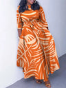 Wmstar Women Dress Printed Fashion Maxi Dresses Long