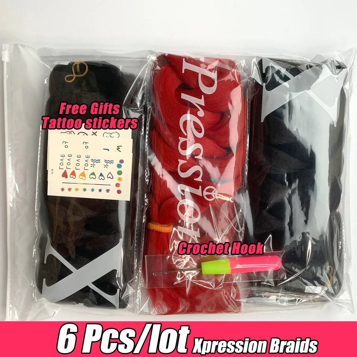 Wigundle Jumbo Braids Crochet Hair Extensions Synthetic Braiding