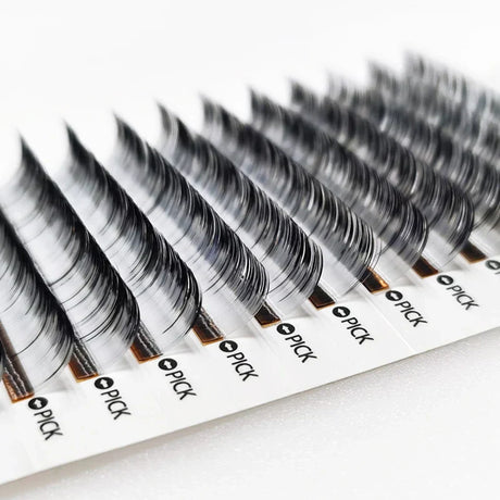 Ombre White Green Blue Purple Color Eyelash Extension