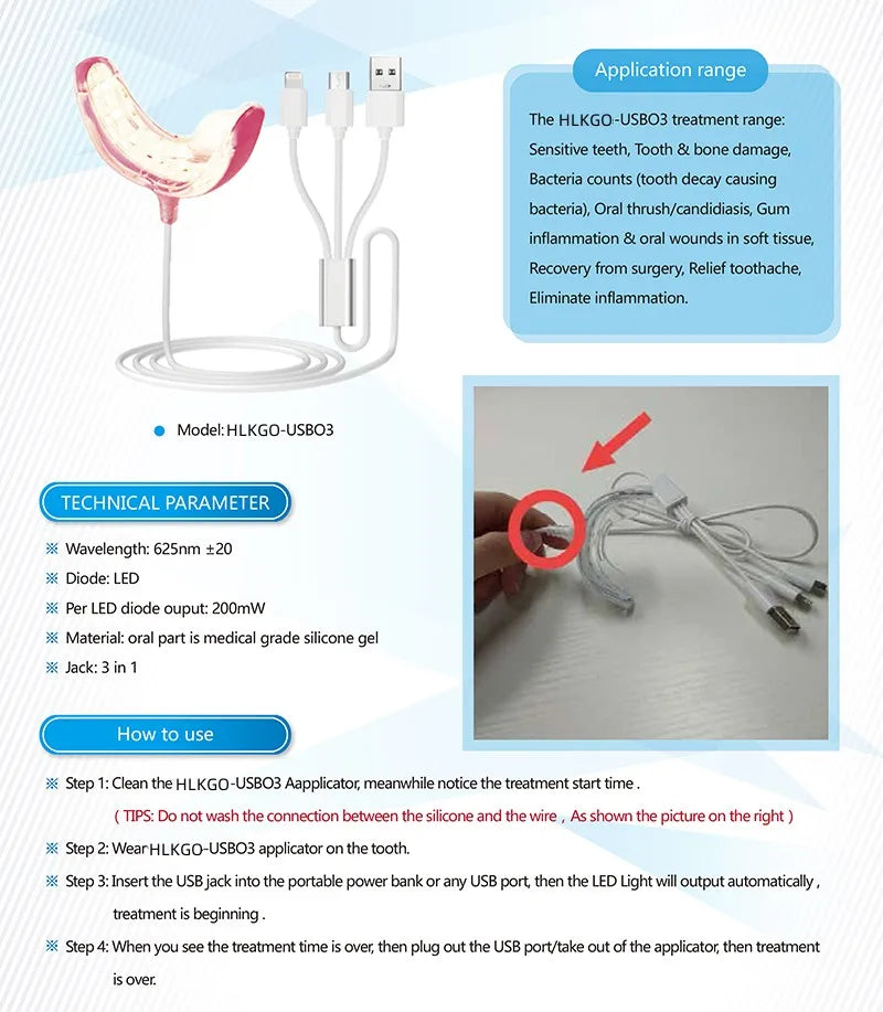 Led Light Teeth Whitening Tooth Health Oral Care