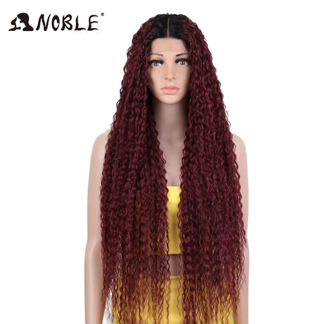 Noble Synthetic Lace Front Wig Long Curly Wig