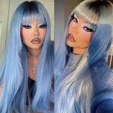 Aimeya Platinum Blonde Synthetic Lace Front Wig For