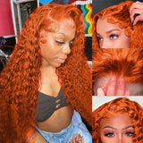 Le Mythe Orange Ginger 13X6 Hd Transparent Deep