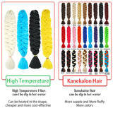 Wigundle Jumbo Braids Crochet Hair Extensions Synthetic Braiding