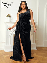 Missord Wine Sequin Evening Dresses Women Elegant One