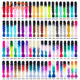 Pink Ombre Jumbo Braids Hair Extensions