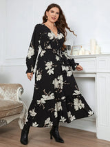 Summer Women Dress Wraped V Neck Swing Dresses