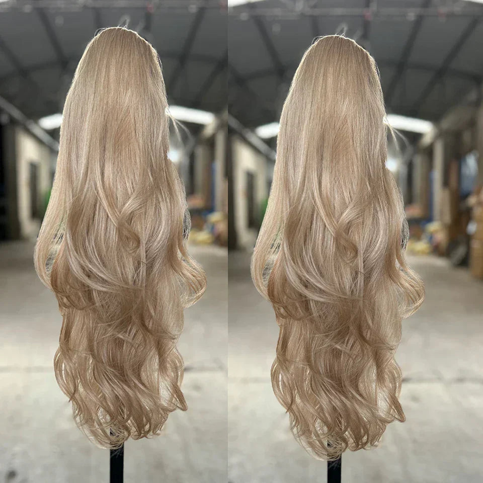 Gladys Weave Ponytail Extensions Synthetic Long Inches Curls