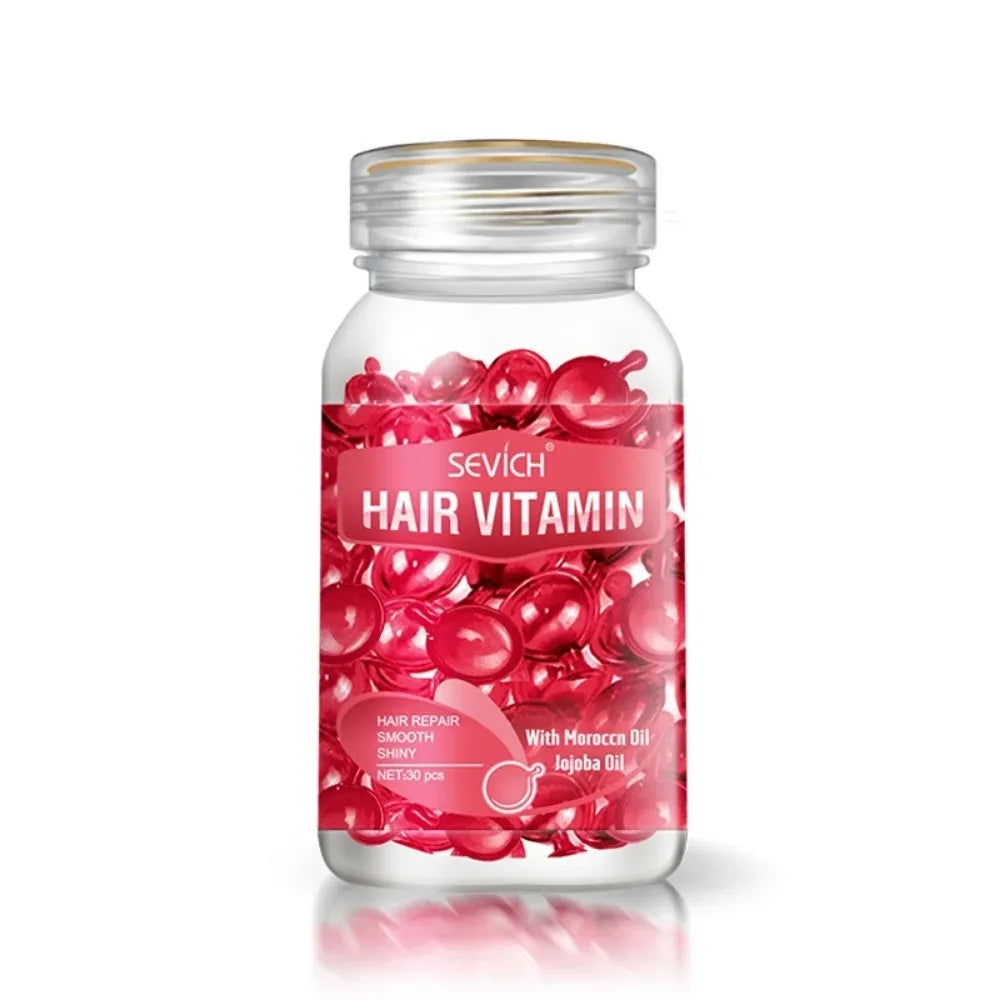Women Hair Oil Capsule Smooth Silky Keratin Hair