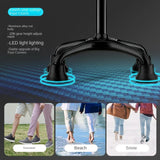 Carbon Material Lightweight Cane Four-Foot Non-Slip Crutch Elderly