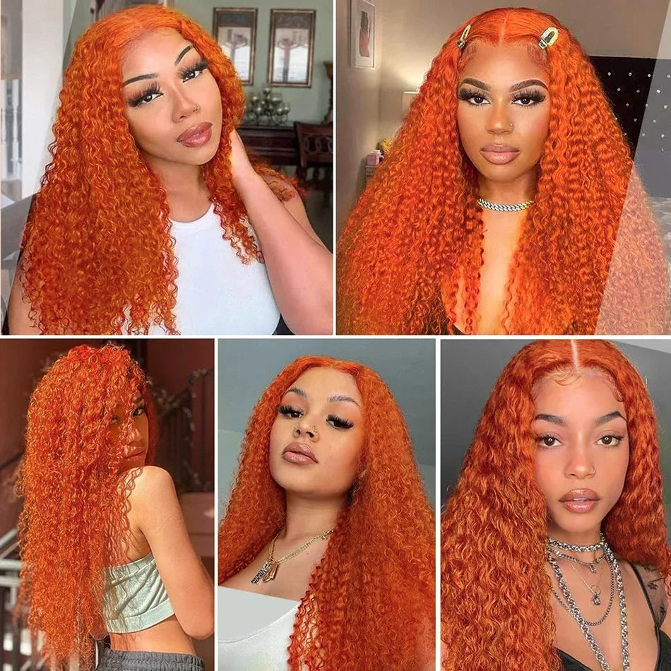 Le Mythe Orange Ginger 13X6 Hd Transparent Deep