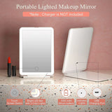 Led Foldable Travel Makeup Mirror Colors Light Modes