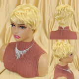 Straight Human Hair Wigs Short Bob Wig With